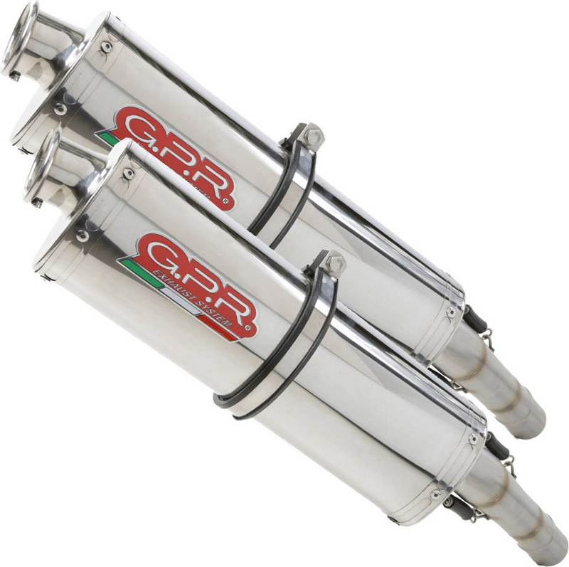 GPR Original For Suzuki Hayabusa 1300 2001/06 Pair Homologated Slip-On Exhaust Trioval | S.44.1.TRI - Webike Thailand