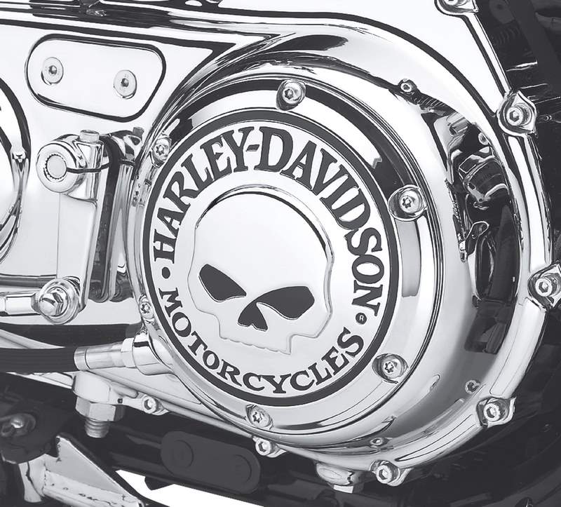 HARLEY-DAVIDSON Harley-Davidson Willie G Skull Derby Cover, Chrome