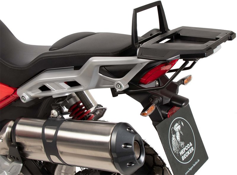 Hepco & Becker Alurack Topcase Carrier Black For Moto Guzzi V 85 TT / Strada / Travel 2024- | 655561 01 01 - Webike Thailand