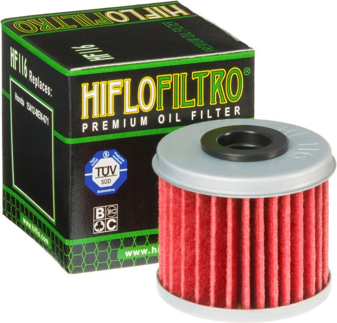 Hiflofiltro Oil filter HF116 | HF116 - Webike Thailand