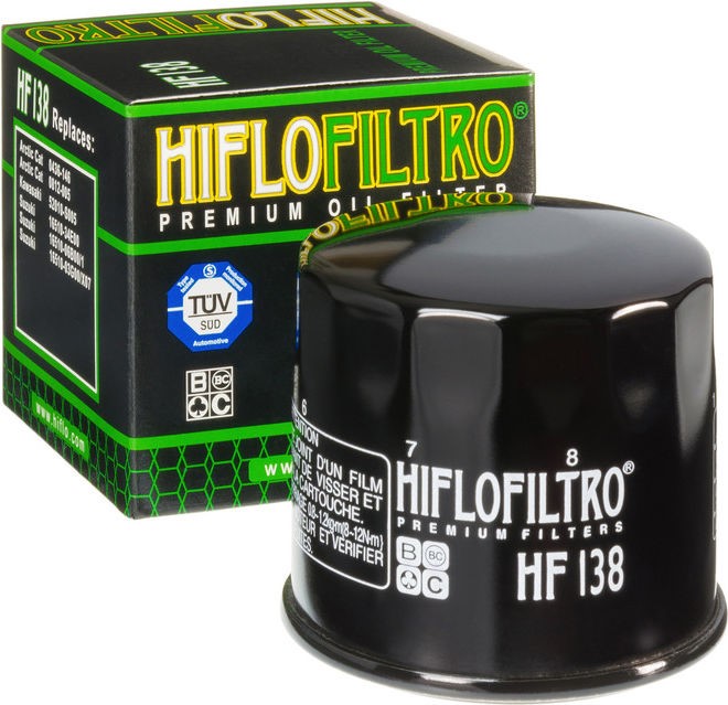 Hiflofiltro Oil filter HF138C | HF138C - Webike Thailand