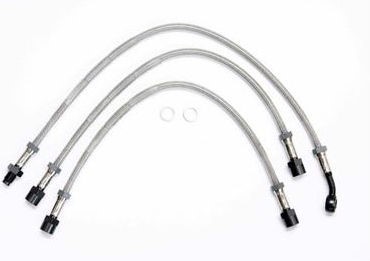 [HORNIG] Hornig Stainless-steel braided brake hose 3-piece | 3432565
