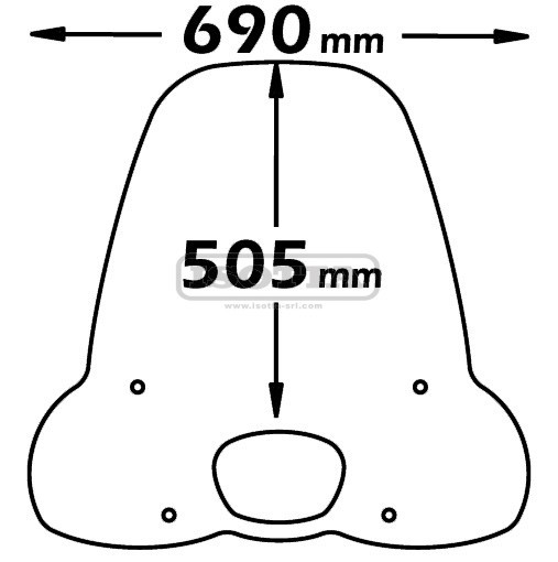 Isotta Classic Windshield | CLS3603 - Webike Thailand