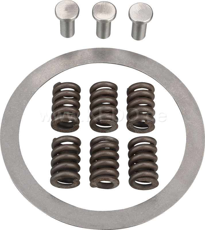 Kedo Clutch Basket Repair Kit, complete, incl mounting instructions 6 Springs, Shim & 3 rivets. | 60360 - Webike Thailand