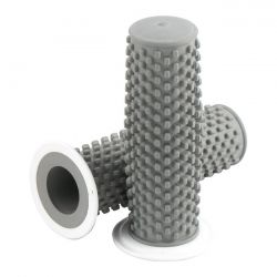 [KUSTOM TECH] K-Tech, Kustom Rubber Grips Gray With White Flange
