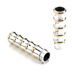 [KUSTOM TECH] K-Tech, Vintage Grips Polished Alu/Brass