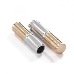 [KUSTOM TECH] Kustom Tech, FL Handlebar Grip Set Satin Alu/Brass