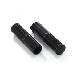 [KUSTOM TECH] Kustom Tech, FL Handlebar Grip Set Black Anodized