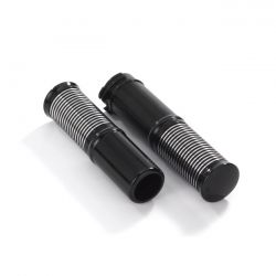 [KUSTOM TECH] Kustom Tech, FL Handlebar Grip Set Black Contrast Cut