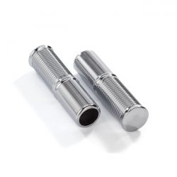 [KUSTOM TECH] Kustom Tech, FL Handlebar Grip Set Int Throttle, Chrome