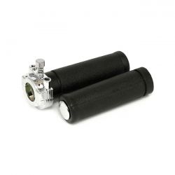 [MCS Storehouse] MCS OEM Style Throttle Assembly With Grips, Dual Cable. Chrome