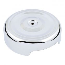 MCS Air Cleaner Cover, Bobber Style. 8", Chrome - Webike Thailand