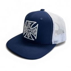 [WEST COAST CHOPPERS] WCC OG Cross Flatbill Cap Navy/White