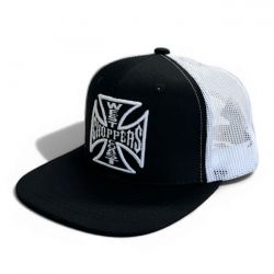 [WEST COAST CHOPPERS] WCC OG Cross Flatbill Cap Black/White