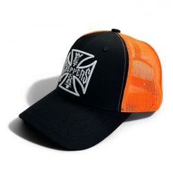 [WEST COAST CHOPPERS] WCC OG Trucker Cap Black/Orange