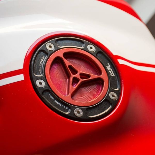 [MG-Biketec] Mg-biketec Fuel Filler Cap Suzuki GSF 650 / 650 S Bandit Red 2007 | 5530-857007