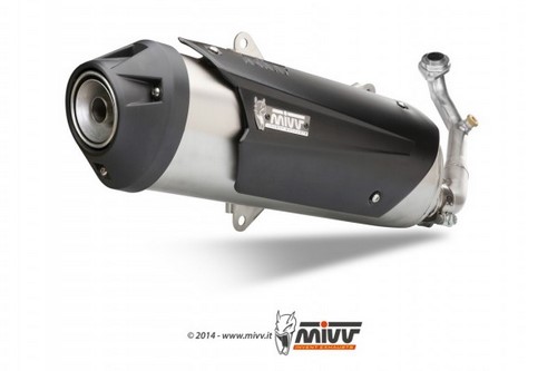 Mivv URBAN  Imp. compl./Full sys. 1x1 STAINLESS STEEL for KYMCO XCITING 400 2013 - 2016 EC approved Euro3  | C.KY.0012.B - Webike Thailand
