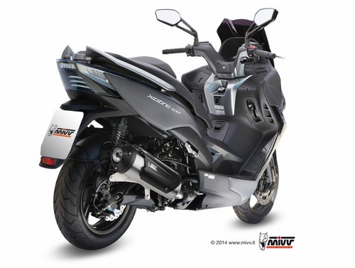 Mivv URBAN  Imp. compl./Full sys. 1x1 STAINLESS STEEL for KYMCO XCITING 400 2013 - 2016 ECE approved Euro3  | C.KY.0012.K - Webike Thailand