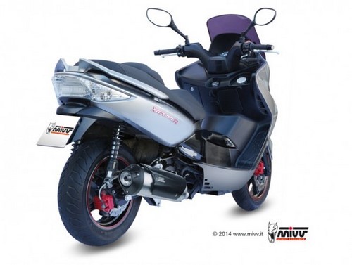 Mivv URBAN  Imp. compl./Full sys. 1x1 STAINLESS STEEL for KYMCO XCITING 250 2006 - 2007 EC approved  | C.KY.0013.B - Webike Thailand