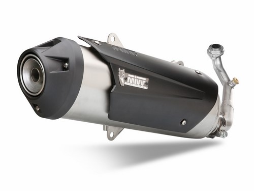 Mivv URBAN  Imp. compl./Full sys. 1x1 STAINLESS STEEL for PIAGGIO MP3 125 2006 - 2007 ECE approved  | C.PG.0017.K - Webike Thailand