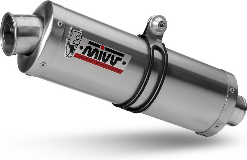 Mivv SPORT OVAL SLIP-ON Muffler STAINLESS STEEL for HONDA XLV 650 TRANSALP 2000 - 2004 EC approved Catalyzer is included | H.023.LX1 - Webike Thailand