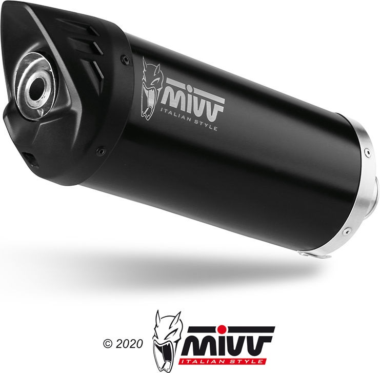 Mivv MOVER BLACK PAINTED STAINLESS STEEL FULL SYSTEM Standard | MV.PG.0007.LV - Webike Thailand