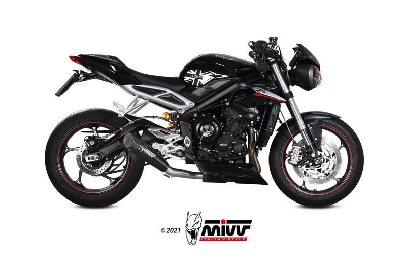 Mivv X-M5 Black Stainless Steel Exhaust | T.019.SC5B - Webike Thailand