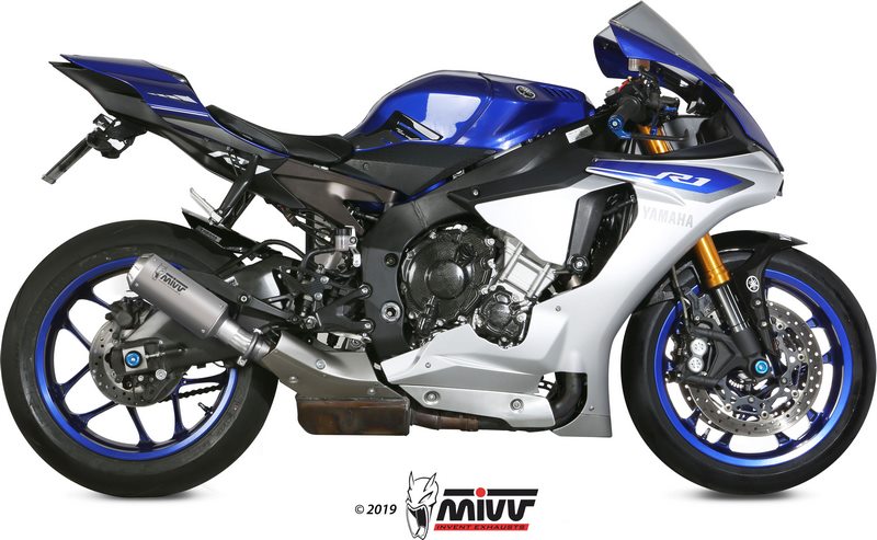 Mivv SPORT M3 SLIP-ON Muffler STAINLESS STEEL for YAMAHA YZF 1000 R1 2015 ECE approved Euro3/Euro4  | Y.050.LM3X - Webike Thailand