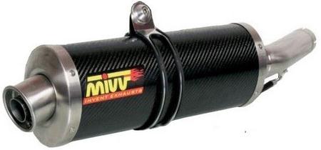 Mivv SPORT OVAL SLIP-ON Muffler CARBONIO/CARBON for YAMAHA YZF 1000 R1 1998 - 2001 EC approved  | Y.001.L3 - Webike Thailand