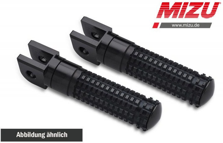 Mizu Race driver's footpeg, including ABE, Black/Black | 409SS1110017 - Webike Thailand
