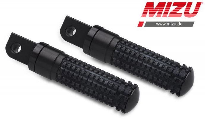 Mizu Race passenger's footpeg, including ABE, Black/Black | 409SS1120002 - Webike Thailand