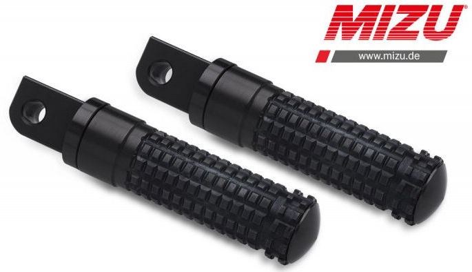 Mizu Race passenger's footpeg, including ABE, Black/Black | 409SS1120024 - Webike Thailand