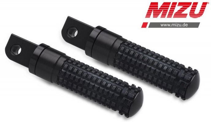 Mizu Race passenger's footpeg, including ABE, Black/Black | 409SS1120028 - Webike Thailand