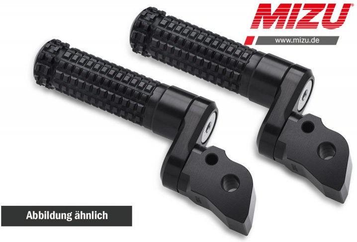 Mizu Flex Race driver's footpeg, including ABE, Black/Black | 409SS2210004 - Webike Thailand