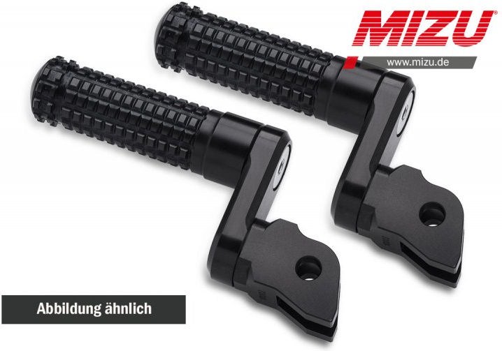 Mizu Flex Race passenger's footpeg, including ABE, Black/Black | 409SS3320011 - Webike Thailand