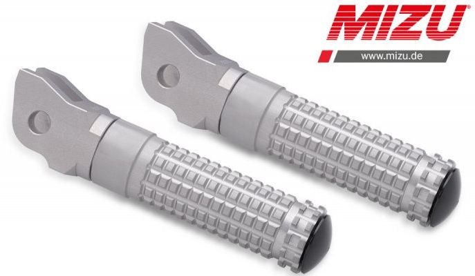 Mizu Race driver's footpeg, including ABE, Silver/Silver | 409TT1110021 - Webike Thailand