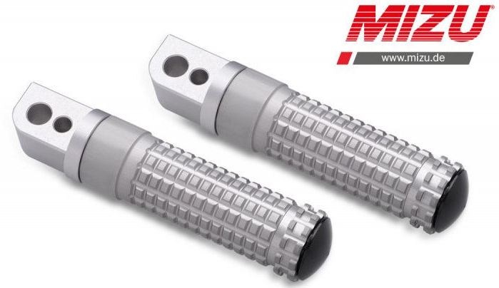 Mizu Race passenger's footpeg, including ABE, Silver/Silver | 409TT1120002 - Webike Thailand