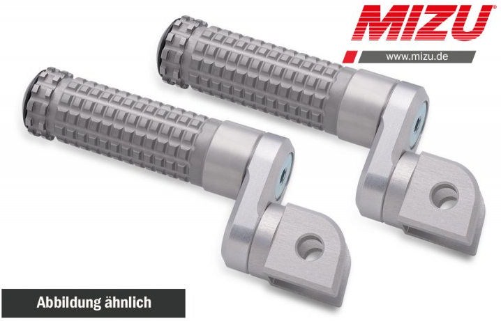 Mizu Flex Race passenger's footpeg, including ABE, Silver/Silver | 409TT2220002 - Webike Thailand