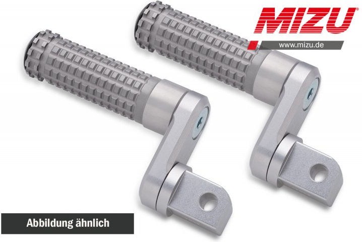 Mizu Flex Race passenger's footpeg, including ABE, Silver/Silver | 409TT3320004 - Webike Thailand
