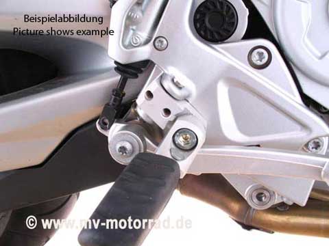MV Motorrad / エムブイ　モトラッド Lowered / Adjustable Rider Footrest for Aprilia Caponord 2007 - 807101