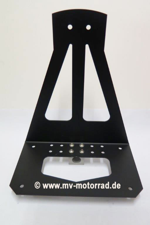 MV Motorrad / エムブイ　モトラッド Luggage Rack for Passengers Footrest for Solodrivers - Aluminum, in new Design - 905316alu