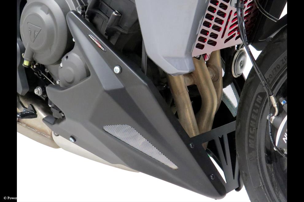 Belly Pan, Black-Silver Mesh - Webike Thailand