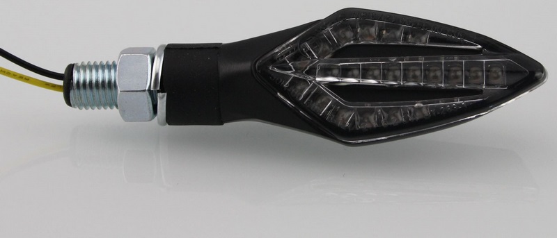 PROTECH sequential LED-indicator RC-100 left/right I quantity unit piece, Black | 65327014 - Webike Thailand