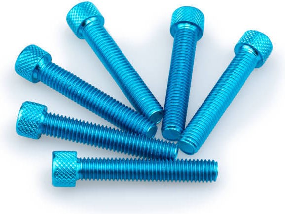 Puig Anodized Aluminium Screws, Blue | 0516A - Webike Thailand