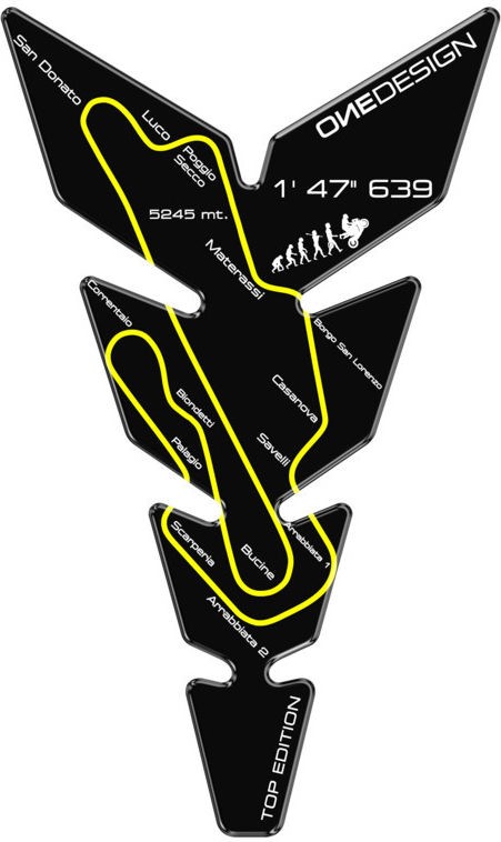 Puig Mugello Tank Protector, Black | 20597N - Webike Thailand