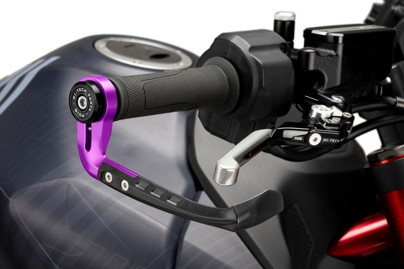 Puig Brake Lever Protector Raw Purple | 21993L - Webike Thailand
