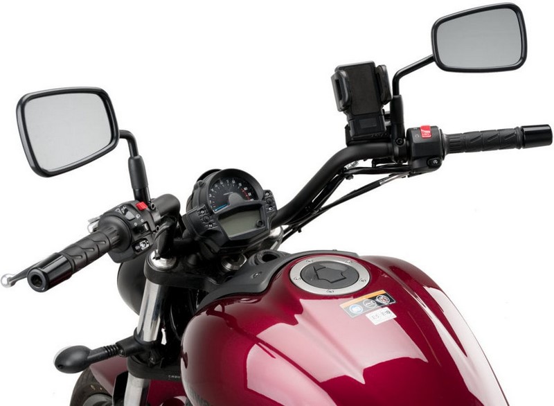 Puig Supports for mobile devices and covers, Black | 3836N - Webike Thailand