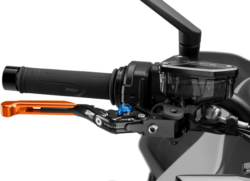 Puig Brake Lever 4.0. Blue With Orange Selector/Black Extendable | 414TNA - Webike Thailand