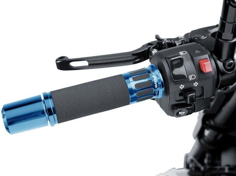 Puig Hi-Tech Racing Grips , Blue | 5879A - Webike Thailand