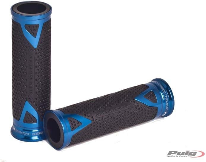 Puig Hi-Tech Radikal Grips, Blue | 6325A - Webike Thailand